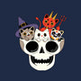 Skull And Spooky Cats-None-Glossy-Sticker-ppmid