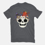 Skull And Spooky Cats-Mens-Basic-Tee-ppmid