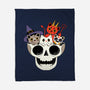 Skull And Spooky Cats-None-Fleece-Blanket-ppmid