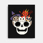 Skull And Spooky Cats-None-Stretched-Canvas-ppmid