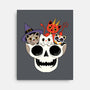 Skull And Spooky Cats-None-Stretched-Canvas-ppmid