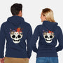 Skull And Spooky Cats-Unisex-Zip-Up-Sweatshirt-ppmid