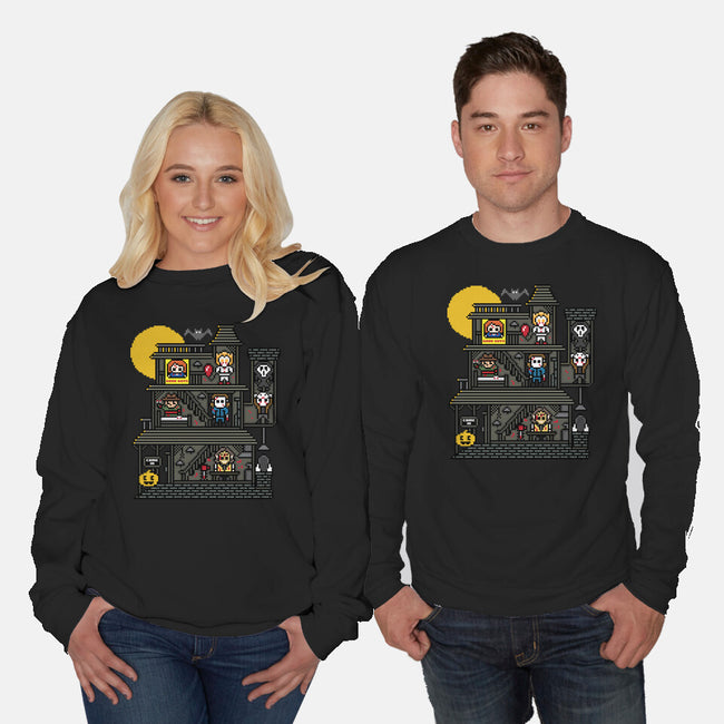 Haunted Pixels-Unisex-Crew Neck-Sweatshirt-jrberger