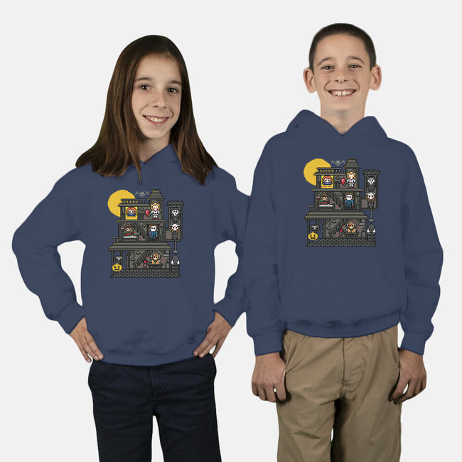 Haunted Pixels-Youth-Pullover-Sweatshirt-jrberger