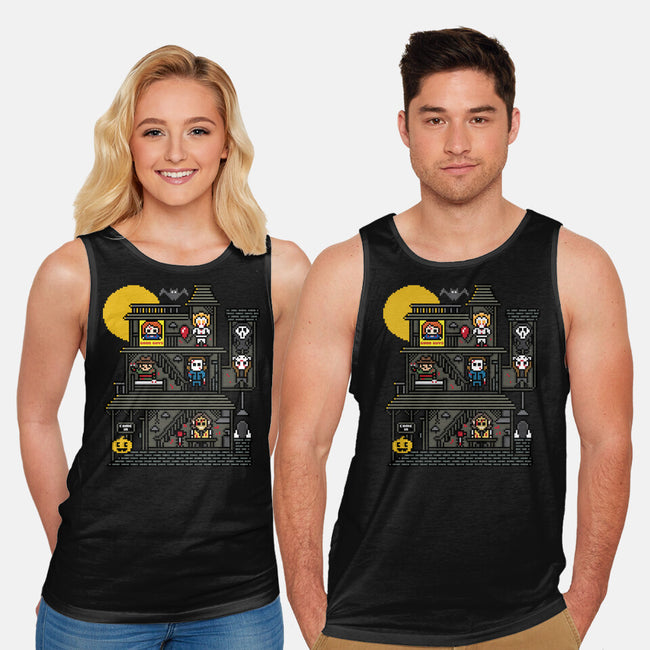 Haunted Pixels-Unisex-Basic-Tank-jrberger