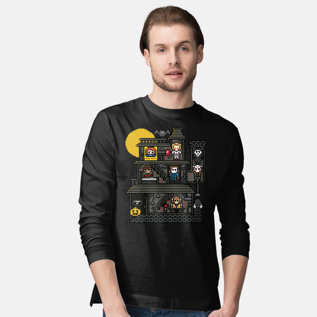 Haunted Pixels-Mens-Long Sleeved-Tee-jrberger