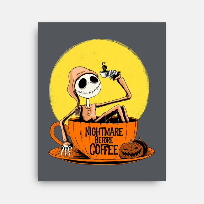 Nightmare Before Coffee-None-Stretched-Canvas-ppmid