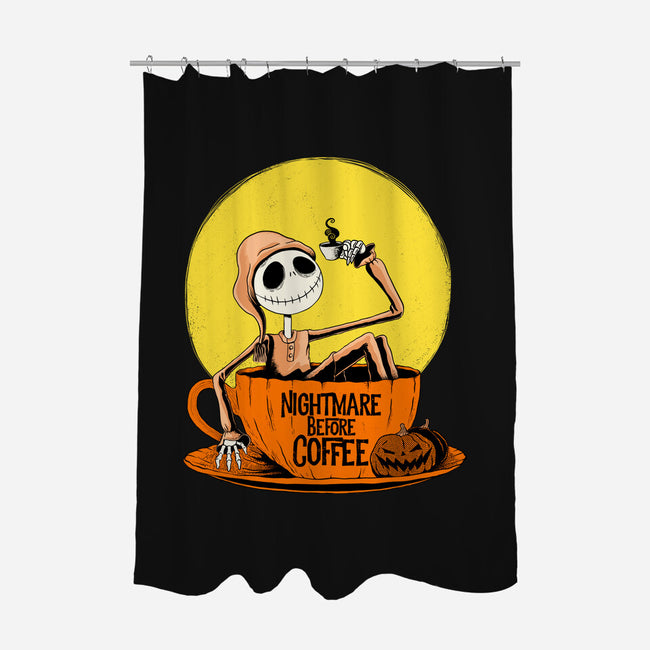 Nightmare Before Coffee-None-Polyester-Shower Curtain-ppmid