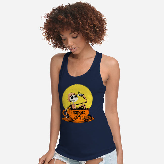 Nightmare Before Coffee-Womens-Racerback-Tank-ppmid