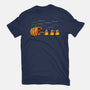 Candy Corn Hunter-Womens-Fitted-Tee-Agaena