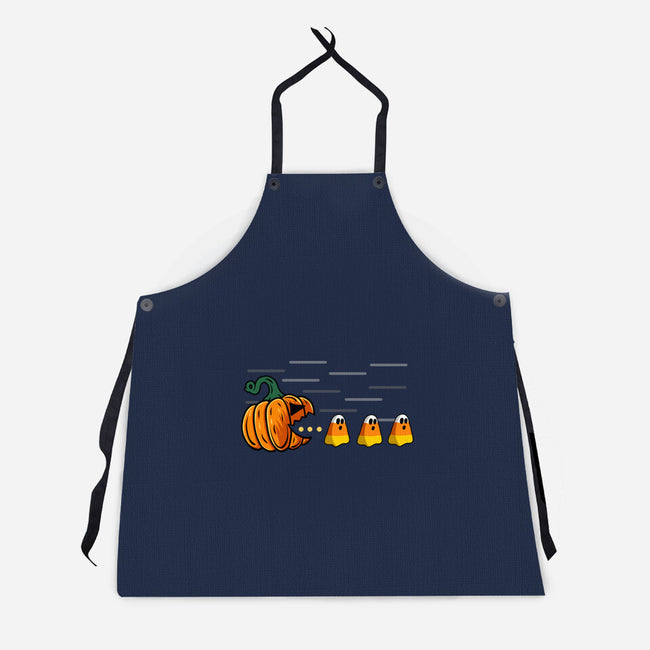 Candy Corn Hunter-Unisex-Kitchen-Apron-Agaena