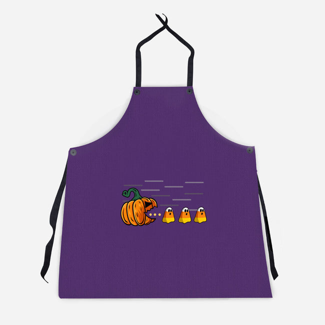 Candy Corn Hunter-Unisex-Kitchen-Apron-Agaena