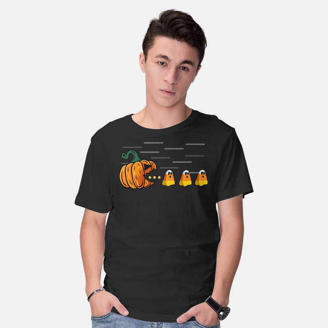 Candy Corn Hunter-Mens-Basic-Tee-Agaena