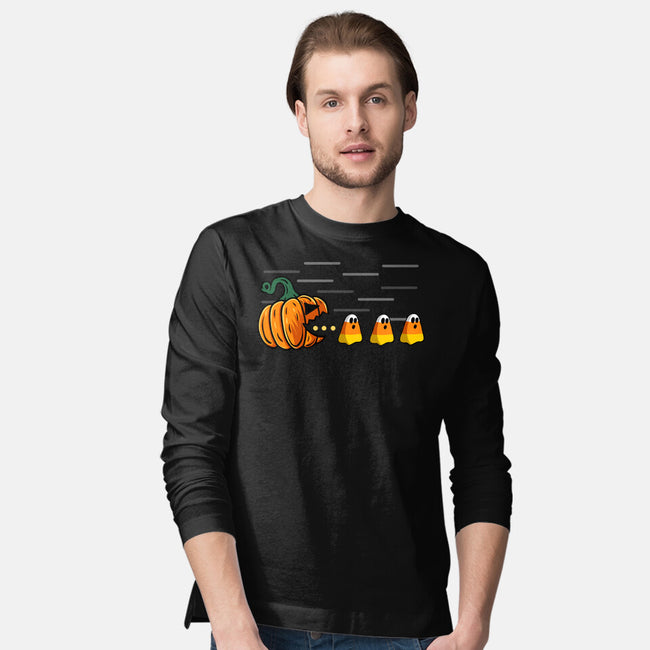 Candy Corn Hunter-Mens-Long Sleeved-Tee-Agaena