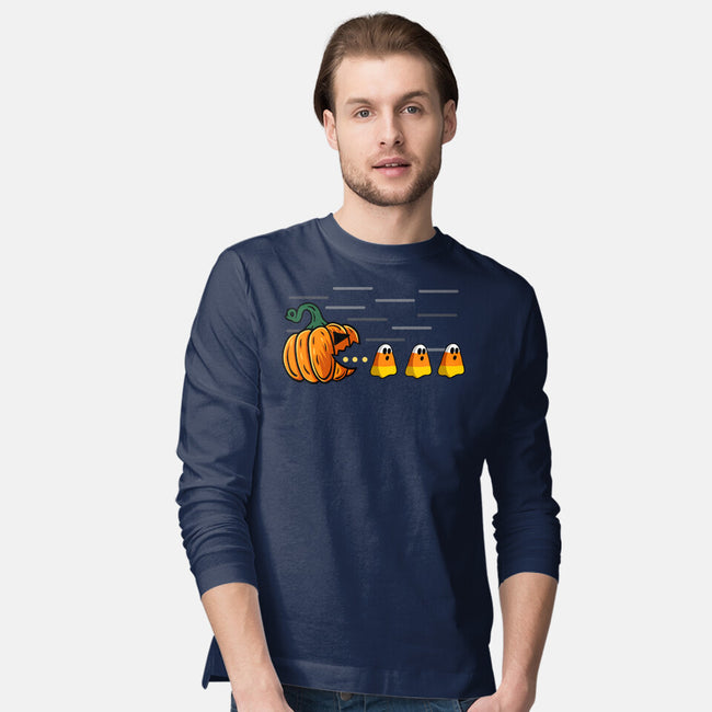 Candy Corn Hunter-Mens-Long Sleeved-Tee-Agaena