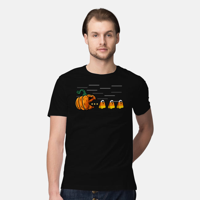 Candy Corn Hunter-Mens-Premium-Tee-Agaena