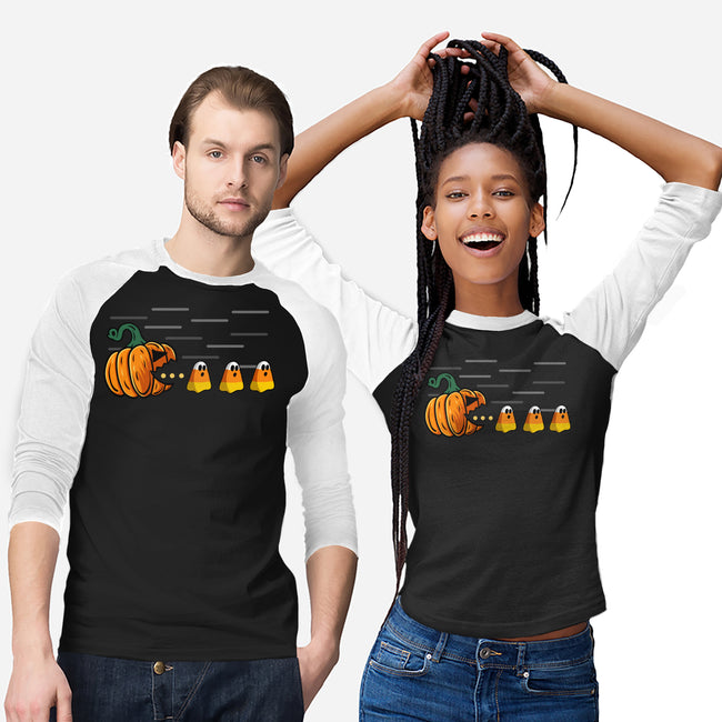 Candy Corn Hunter-Unisex-Baseball-Tee-Agaena