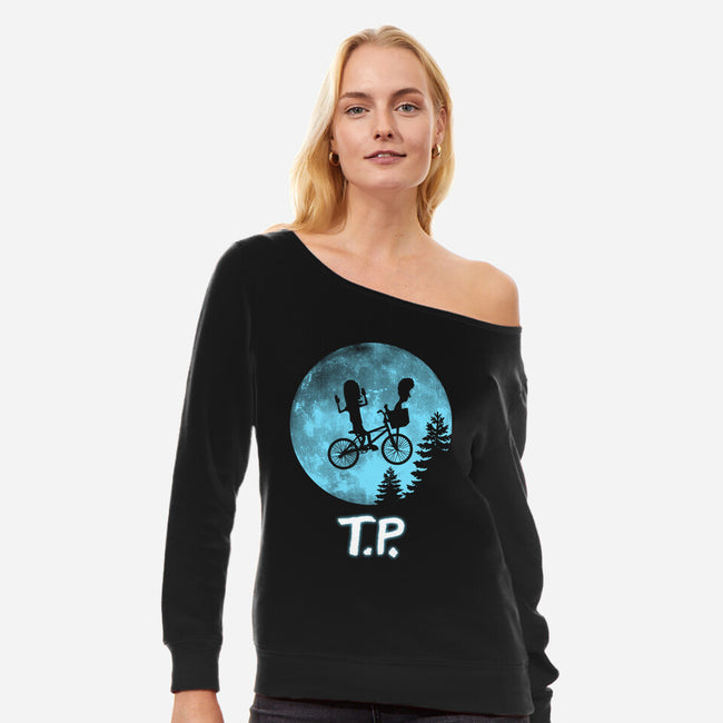 T.P.-Womens-Off Shoulder-Sweatshirt-Boggs Nicolas