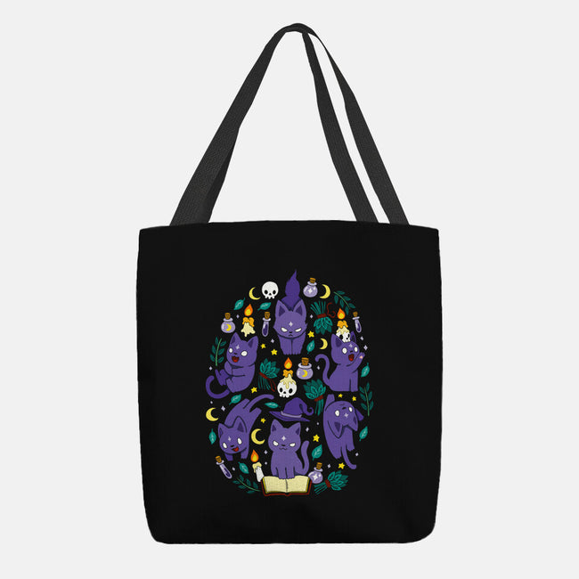 Magic Spell Cat-None-Basic Tote-Bag-Vallina84