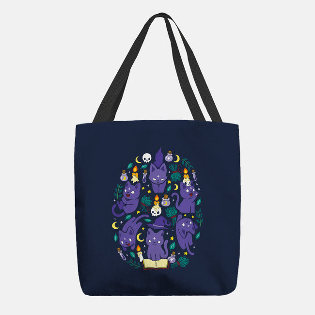 Magic Spell Cat-None-Basic Tote-Bag-Vallina84