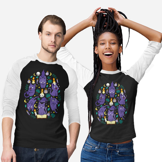 Magic Spell Cat-Unisex-Baseball-Tee-Vallina84