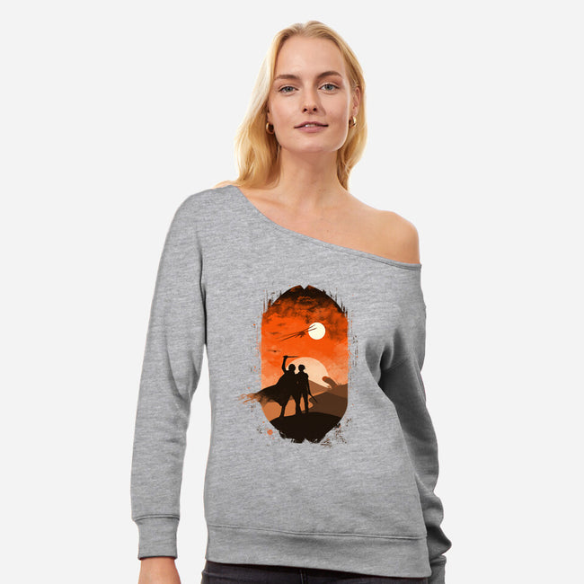 Rakis-Womens-Off Shoulder-Sweatshirt-IKILO