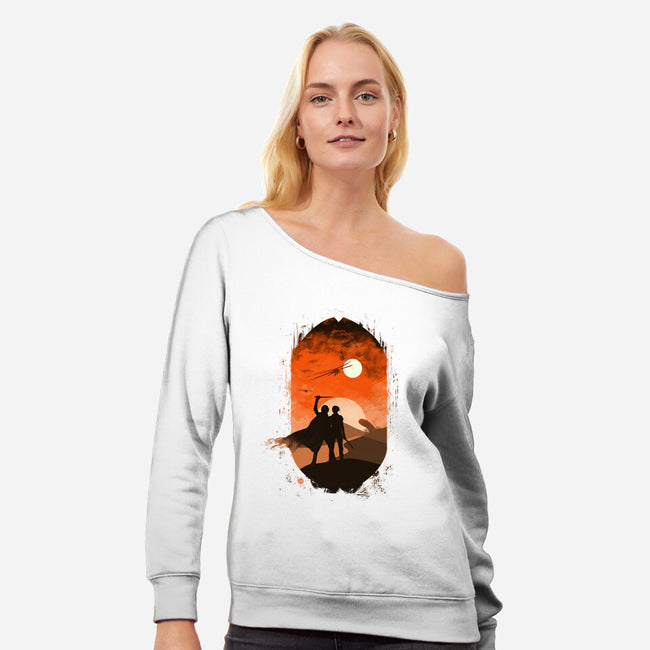 Rakis-Womens-Off Shoulder-Sweatshirt-IKILO