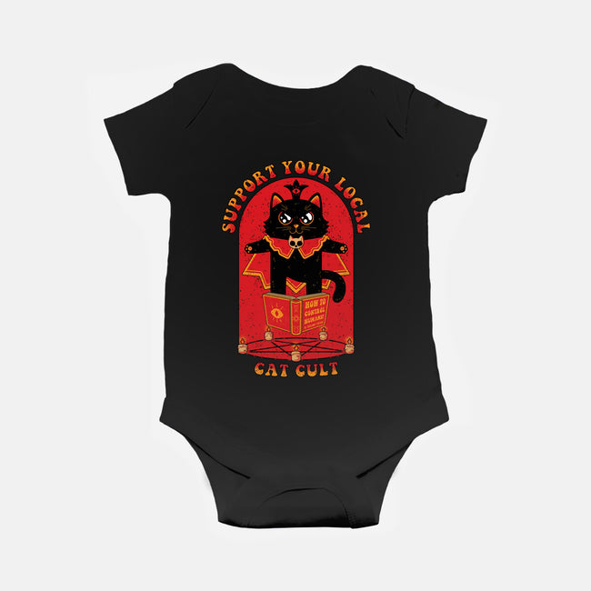 Support Your Local Cat Cult-Baby-Basic-Onesie-danielmorris1993