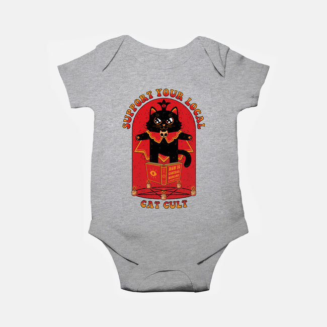 Support Your Local Cat Cult-Baby-Basic-Onesie-danielmorris1993