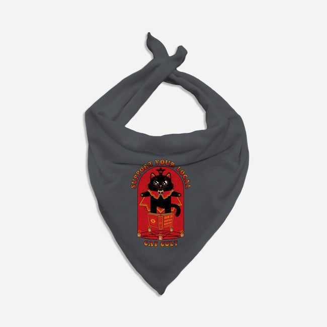 Support Your Local Cat Cult-Dog-Bandana-Pet Collar-danielmorris1993