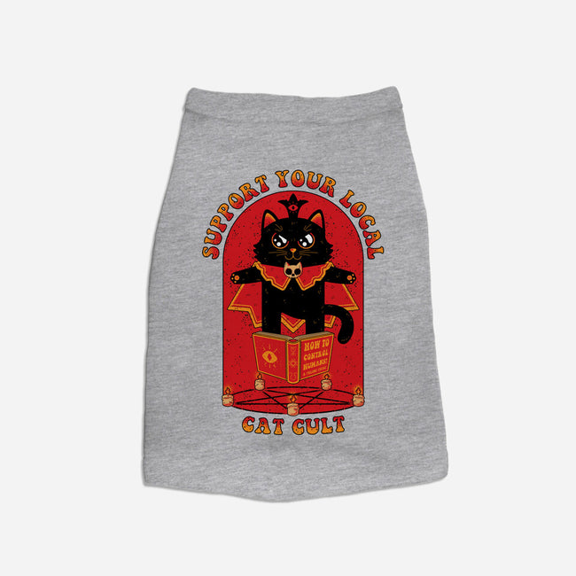 Support Your Local Cat Cult-Dog-Basic-Pet Tank-danielmorris1993