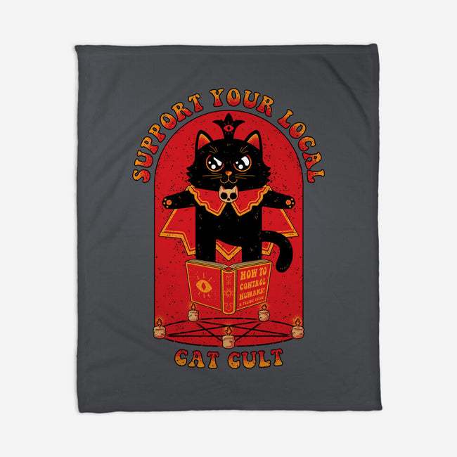 Support Your Local Cat Cult-None-Fleece-Blanket-danielmorris1993