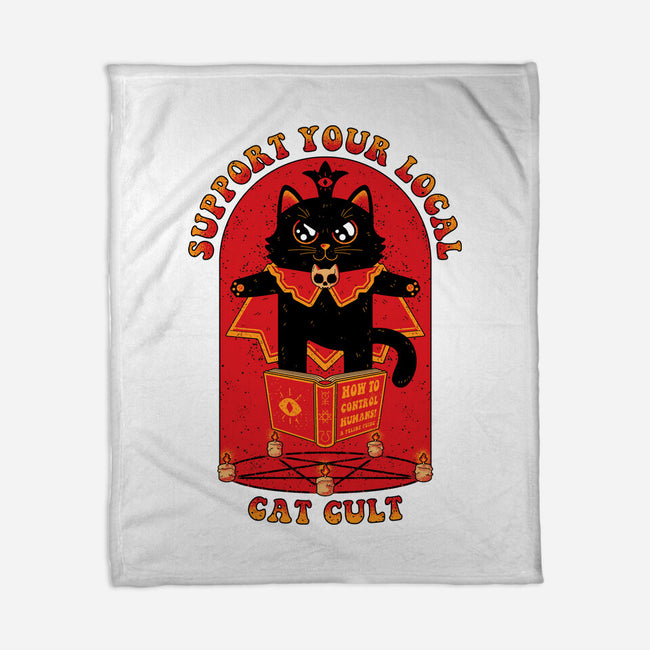 Support Your Local Cat Cult-None-Fleece-Blanket-danielmorris1993