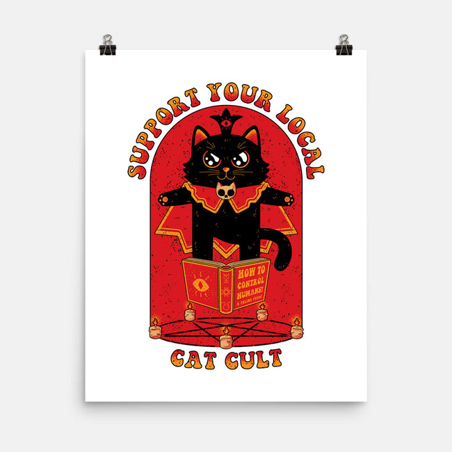 Support Your Local Cat Cult-None-Matte-Poster-danielmorris1993