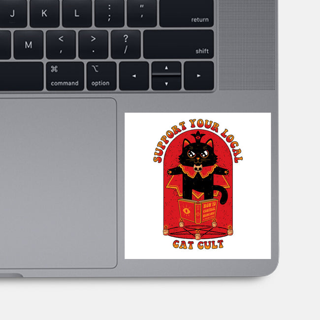 Support Your Local Cat Cult-None-Glossy-Sticker-danielmorris1993