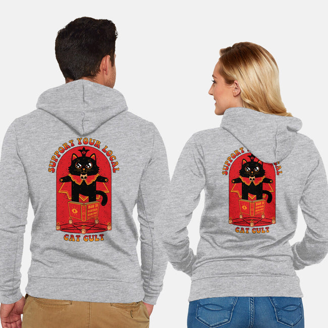 Support Your Local Cat Cult-Unisex-Zip-Up-Sweatshirt-danielmorris1993