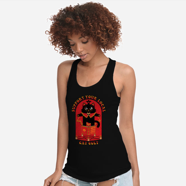 Support Your Local Cat Cult-Womens-Racerback-Tank-danielmorris1993