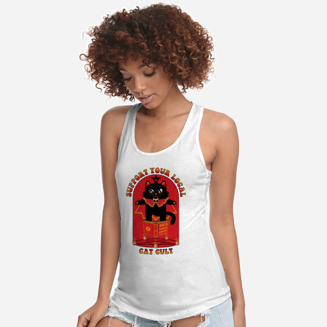 Support Your Local Cat Cult-Womens-Racerback-Tank-danielmorris1993