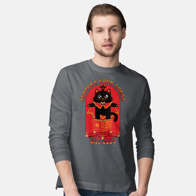 Support Your Local Cat Cult-Mens-Long Sleeved-Tee-danielmorris1993