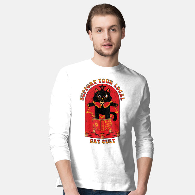 Support Your Local Cat Cult-Mens-Long Sleeved-Tee-danielmorris1993