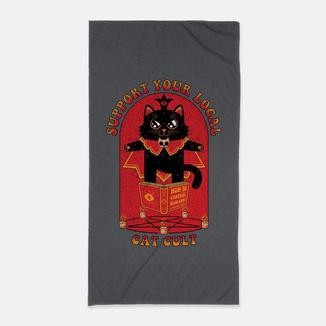 Support Your Local Cat Cult-None-Beach-Towel-danielmorris1993