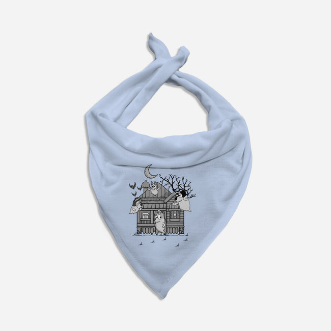 Bluey Haunted House-Cat-Bandana-Pet Collar-JamesQJO