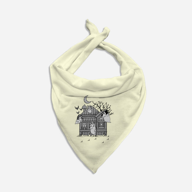 Bluey Haunted House-Cat-Bandana-Pet Collar-JamesQJO