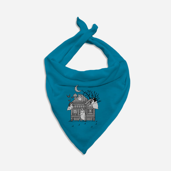 Bluey Haunted House-Cat-Bandana-Pet Collar-JamesQJO