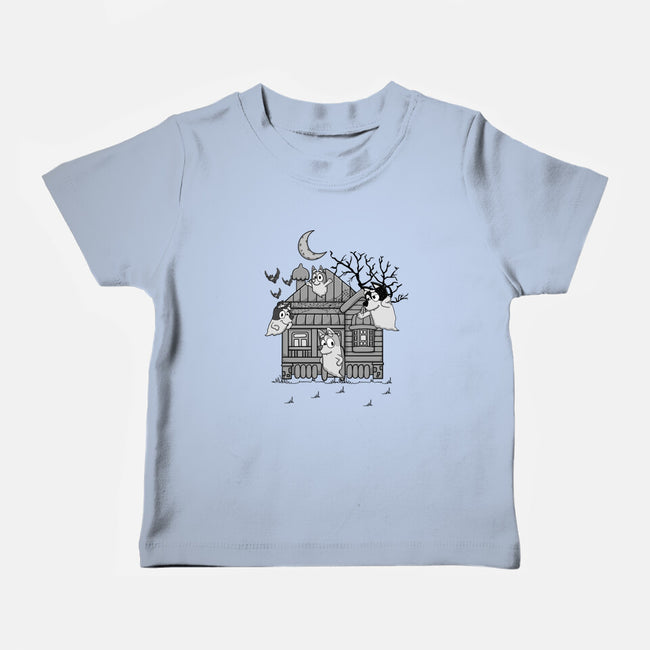 Bluey Haunted House-Baby-Basic-Tee-JamesQJO