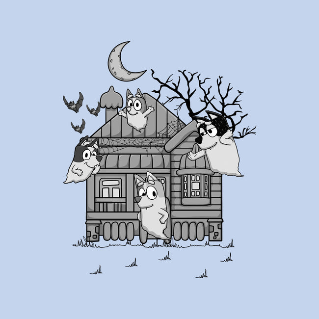 Bluey Haunted House-Mens-Premium-Tee-JamesQJO