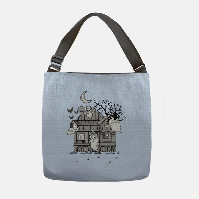 Bluey Haunted House-None-Adjustable Tote-Bag-JamesQJO