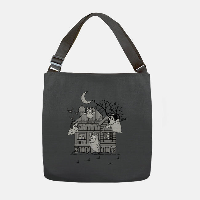 Bluey Haunted House-None-Adjustable Tote-Bag-JamesQJO