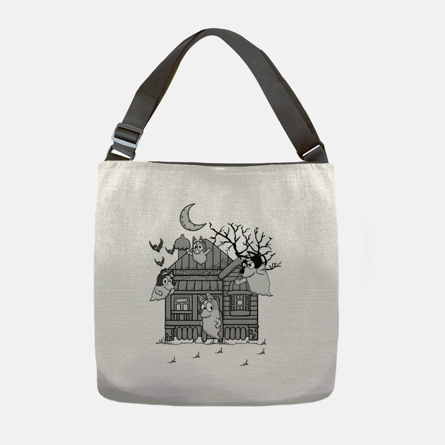 Bluey Haunted House-None-Adjustable Tote-Bag-JamesQJO