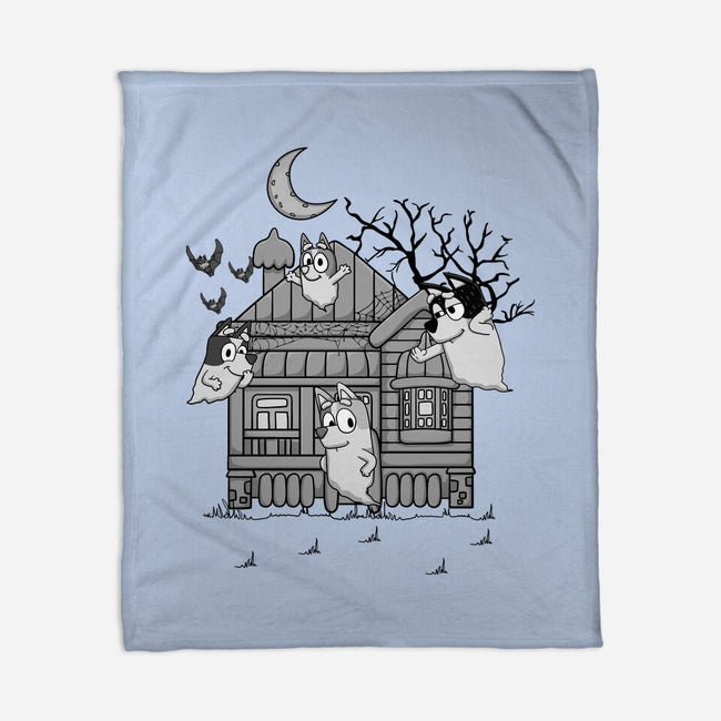 Bluey Haunted House-None-Fleece-Blanket-JamesQJO